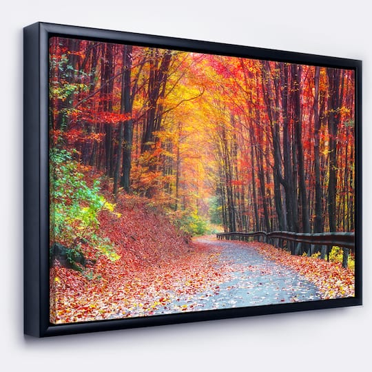 Designart - Road in Beautiful Autumn Forest